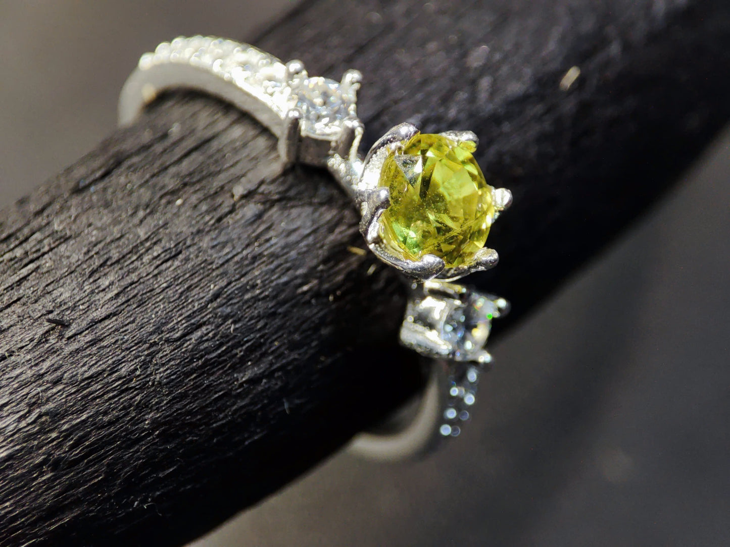 Sterling Silver Yellow Sapphire Ring: Natural, Untreated & Ethically Sourced