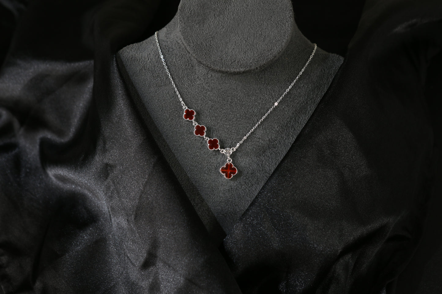 Sterling Silver Four-Leaf Clover Necklace