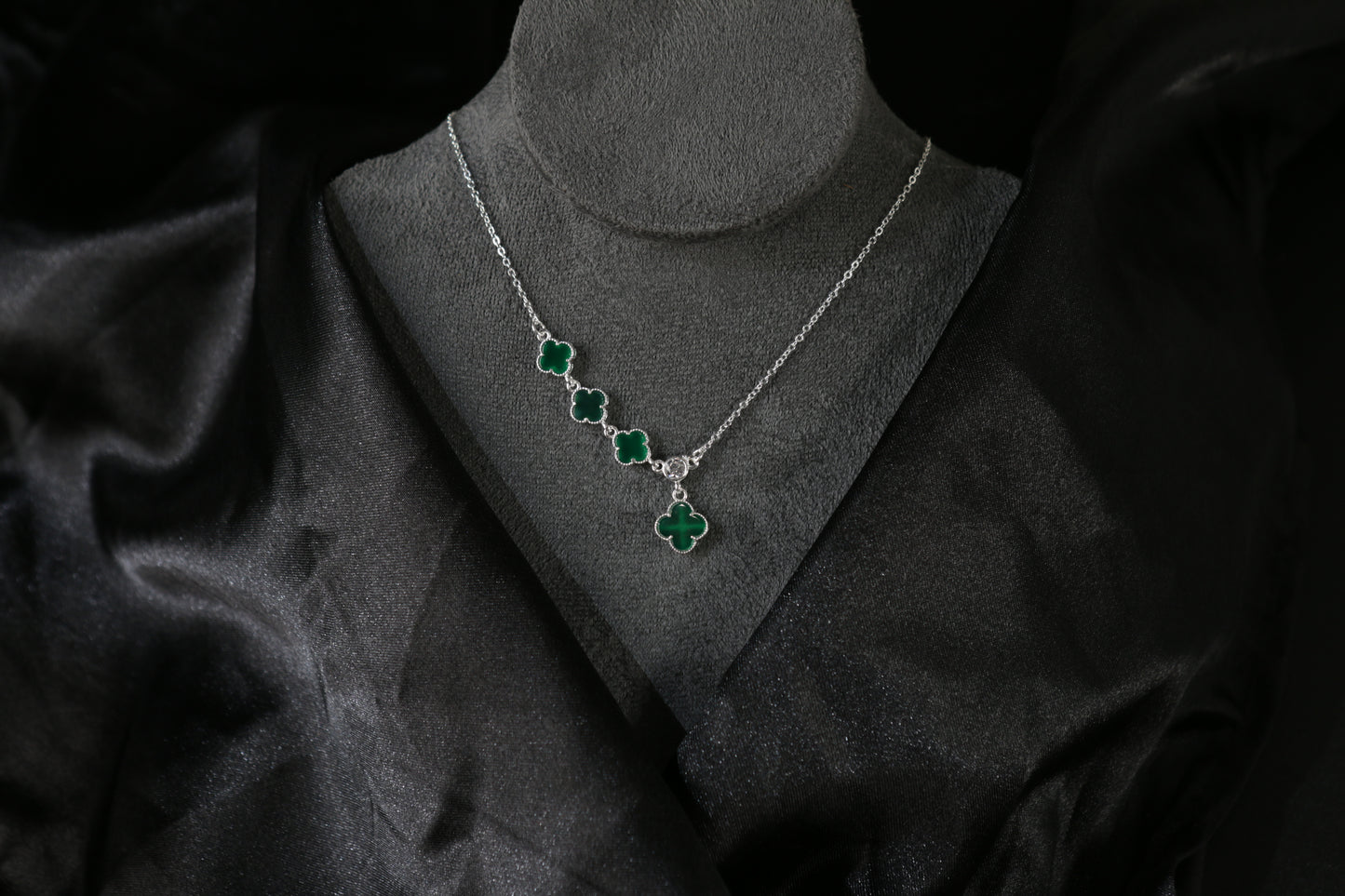 Sterling Silver Four-Leaf Clover Necklace