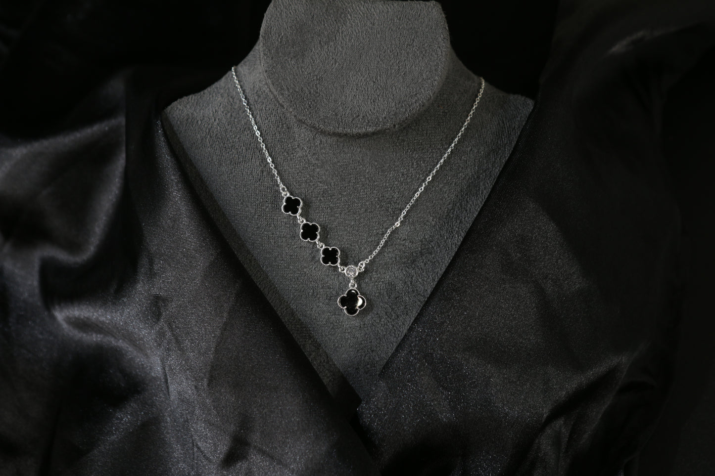 Sterling Silver Four-Leaf Clover Necklace