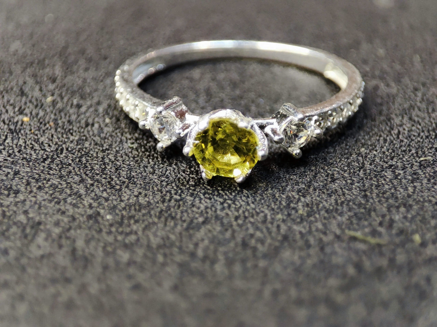 Sterling Silver Yellow Sapphire Ring: Natural, Untreated & Ethically Sourced
