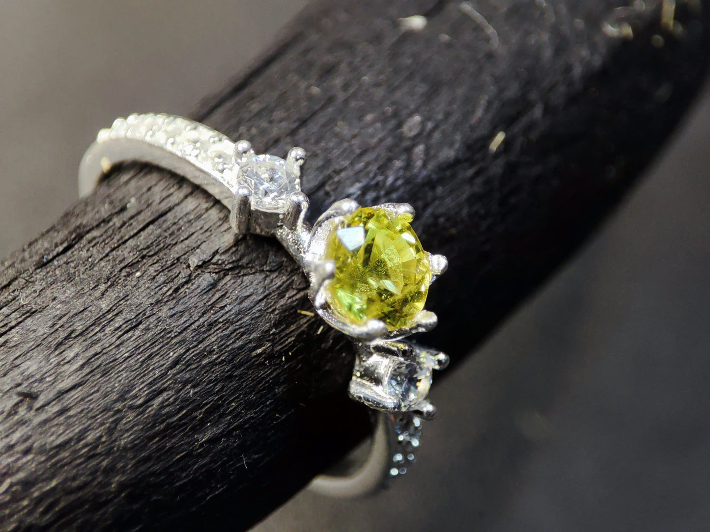 Sterling Silver Yellow Sapphire Ring: Natural, Untreated & Ethically Sourced