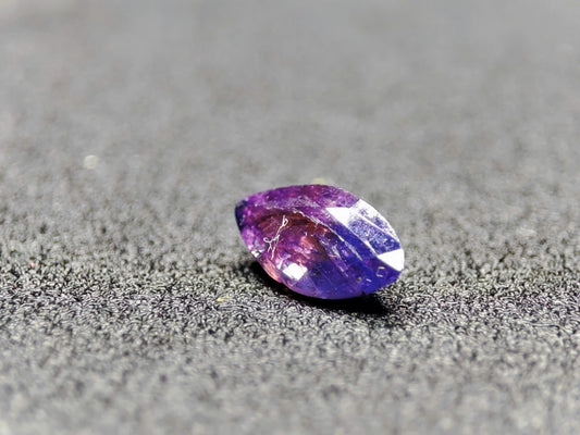 14mm x 4mm Marquise-Cut Two-Tone Sapphire – Half Purple, Half Blue, Natural & Untreated