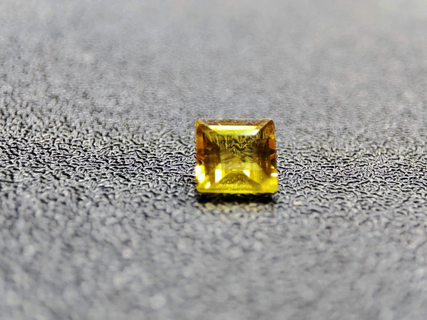 3mm Square-Cut Yellow Sapphire : Natural, heated , Ethically Sourced