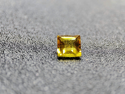 3mm Square-Cut Yellow Sapphire : Natural, heated , Ethically Sourced