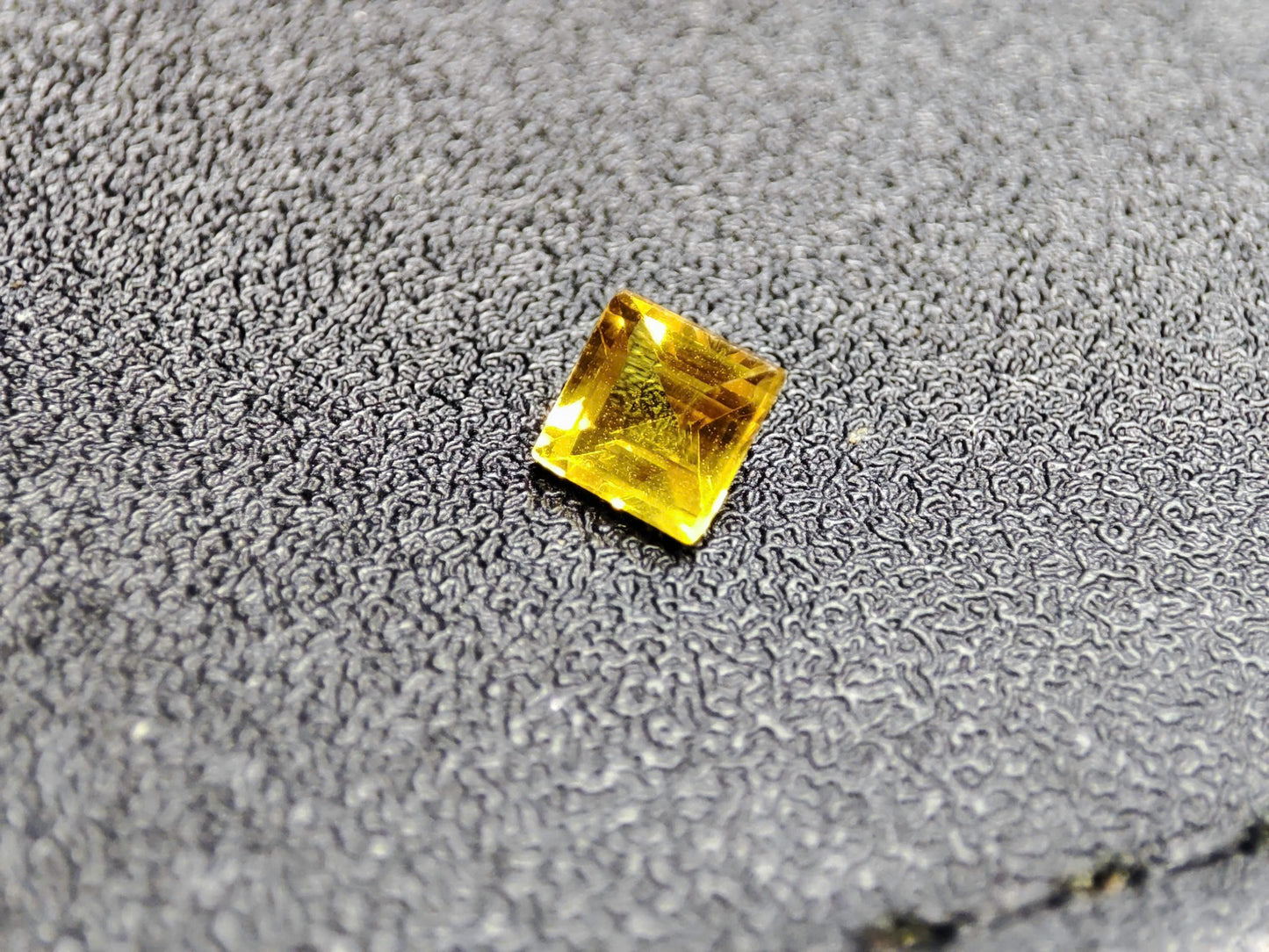 3mm Square-Cut Yellow Sapphire : Natural, heated , Ethically Sourced