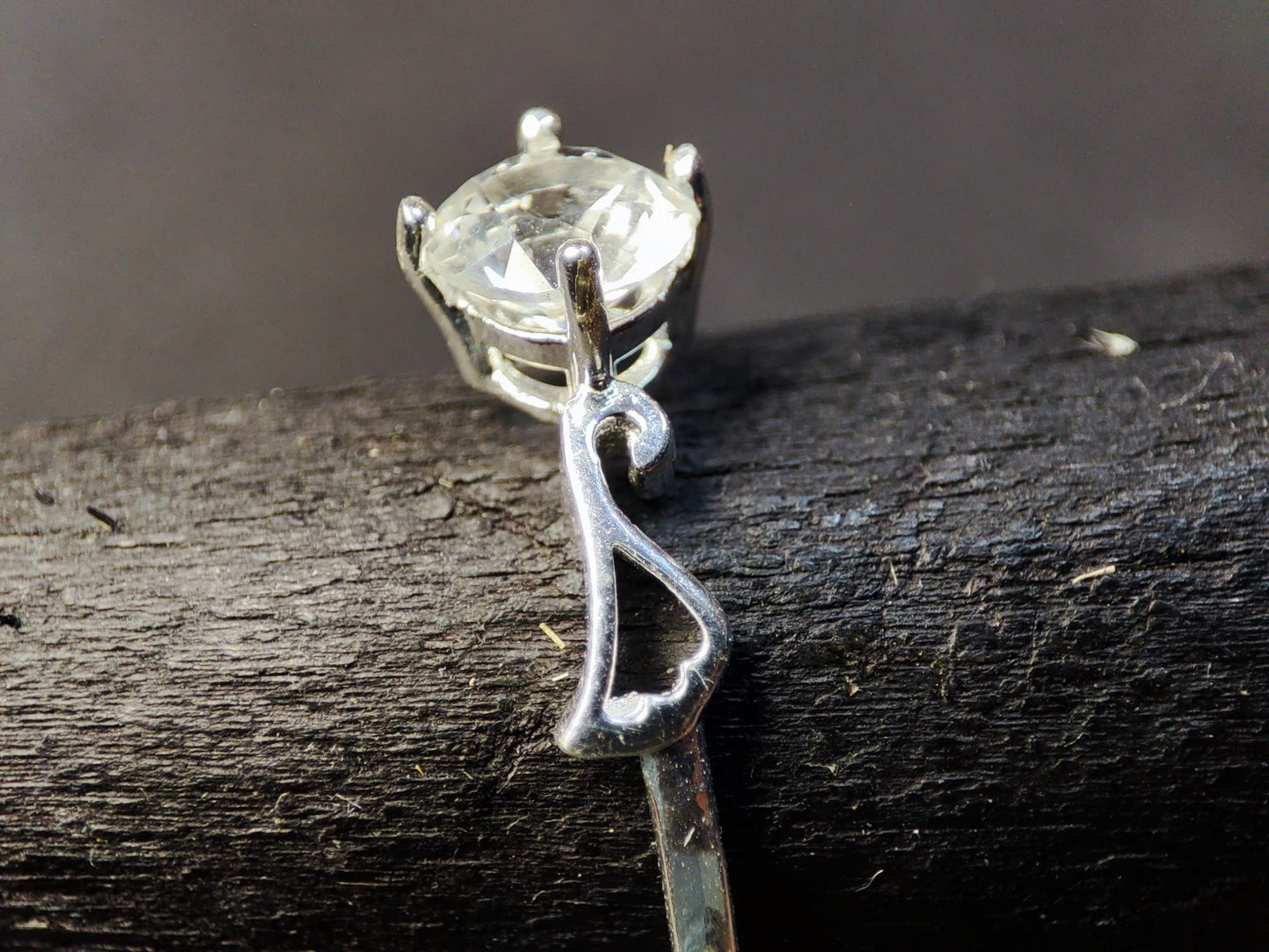 Sterling Silver White Topaz Solitaire Ring: Natural, Untreated & Ethically Sourced