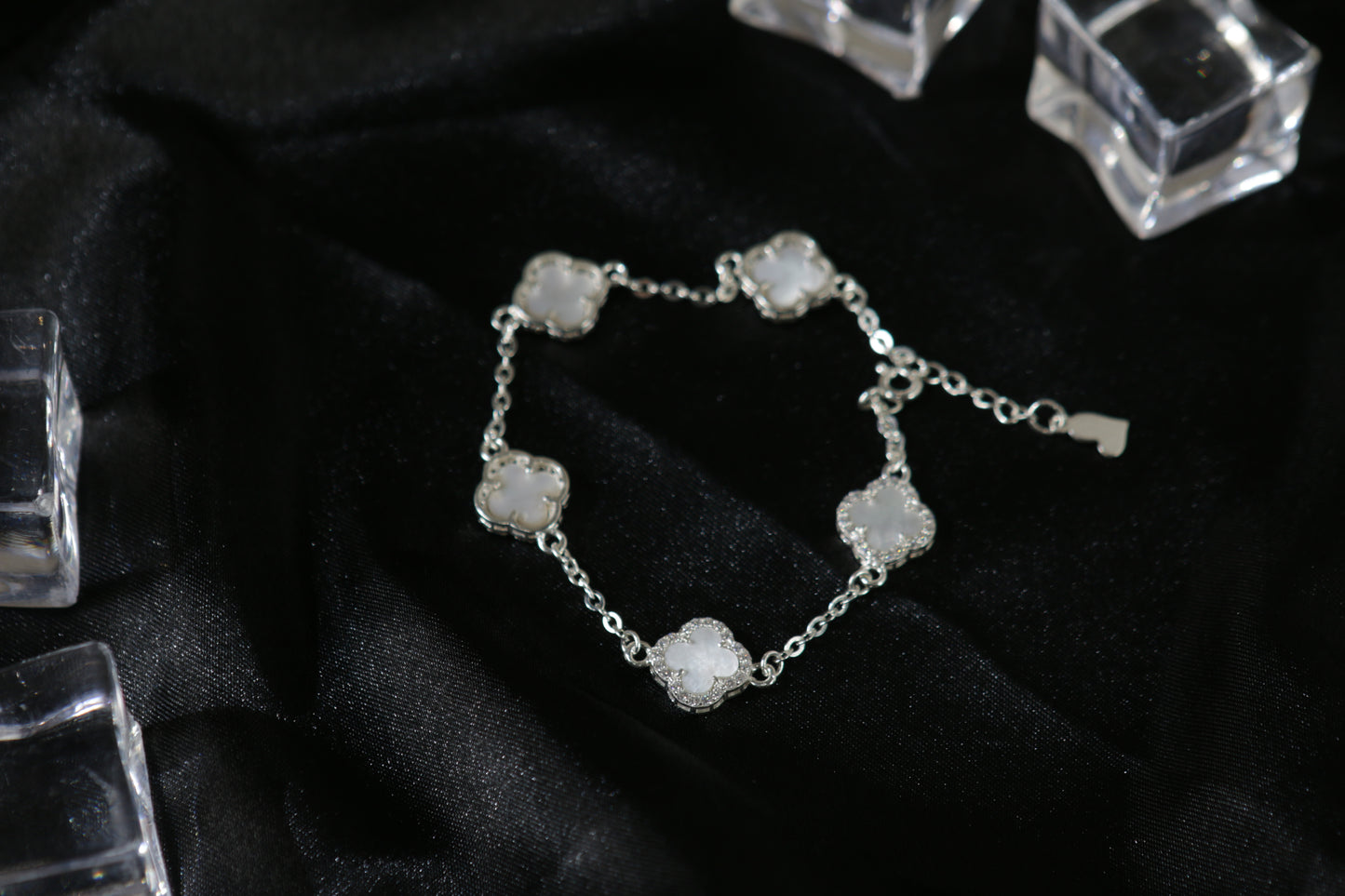 Sterling Silver Four-Leaf Clover Bracelet