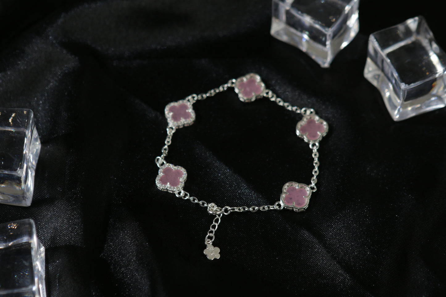 Sterling Silver Four-Leaf Clover Bracelet