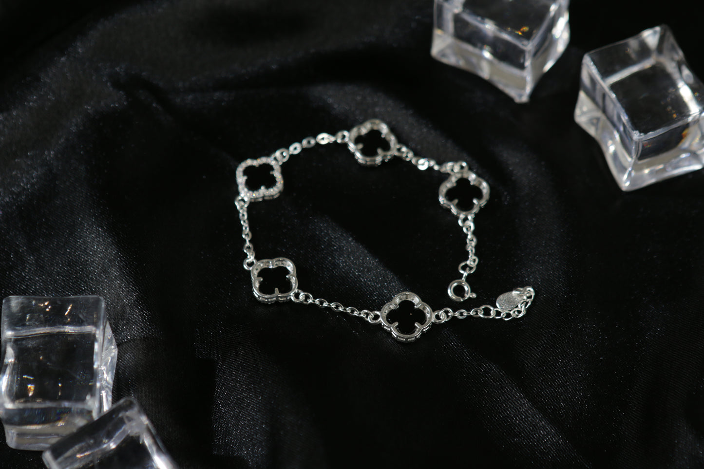Sterling Silver Four-Leaf Clover Bracelet