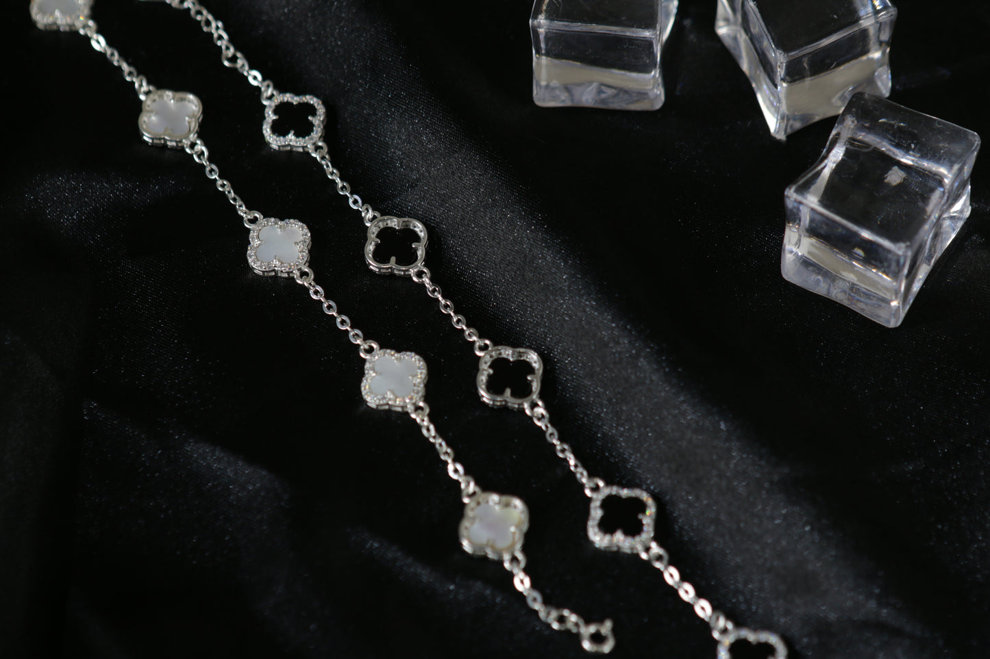 Sterling Silver Four-Leaf Clover Bracelet