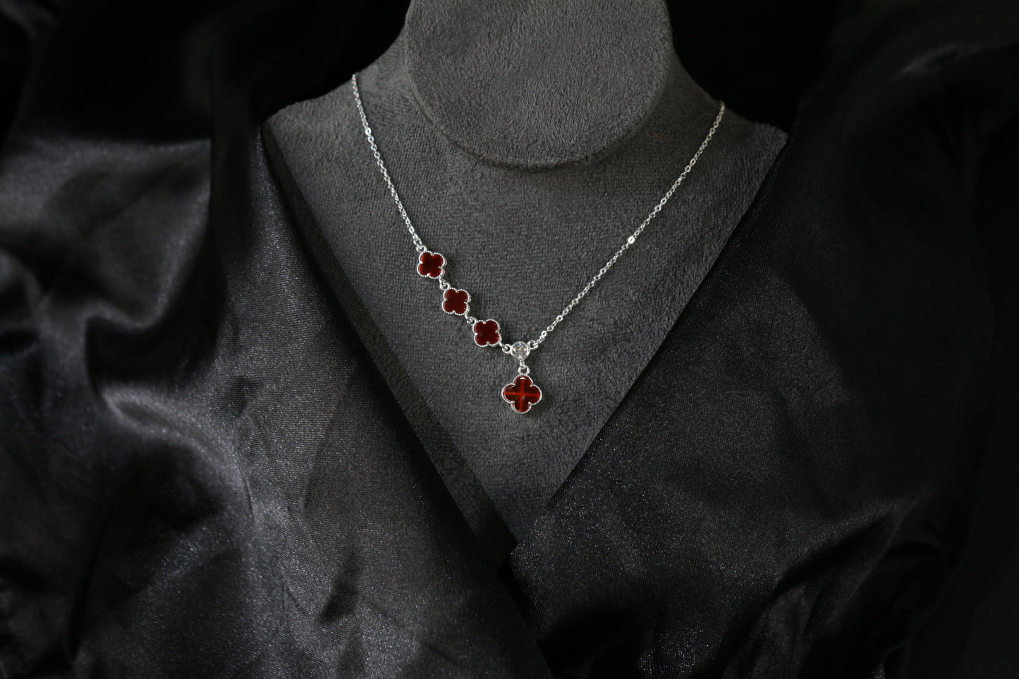 Sterling Silver Four-Leaf Clover Necklace