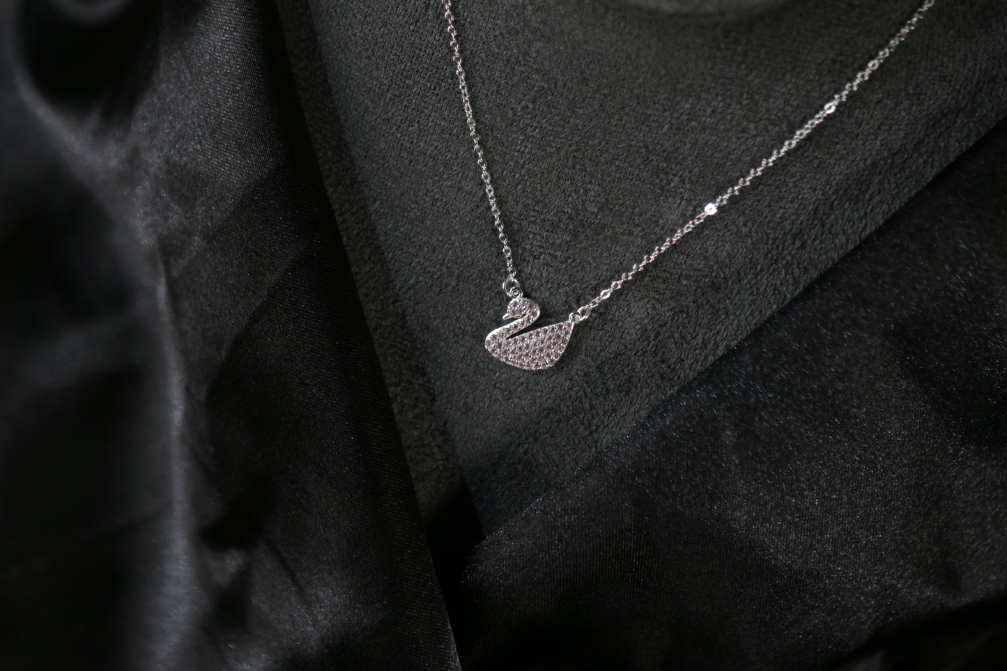 Sterling Silver Swan Necklace