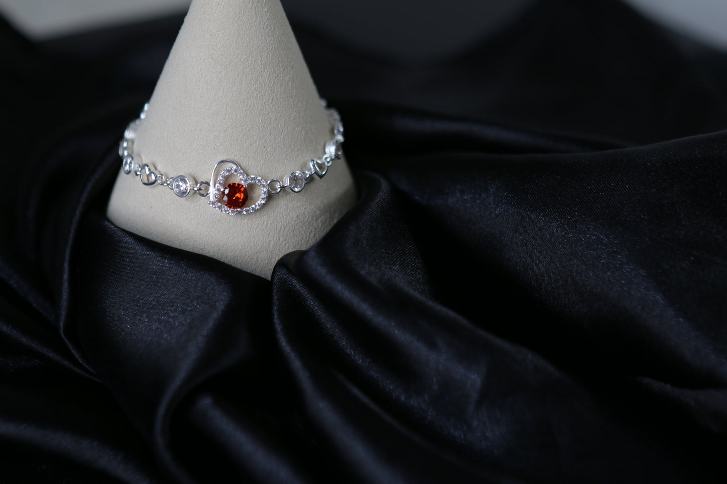 Sterling Silver Heart Bracelet
