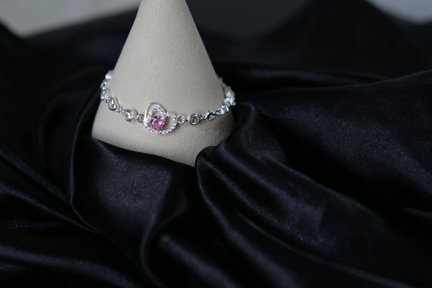 Sterling Silver Heart Bracelet