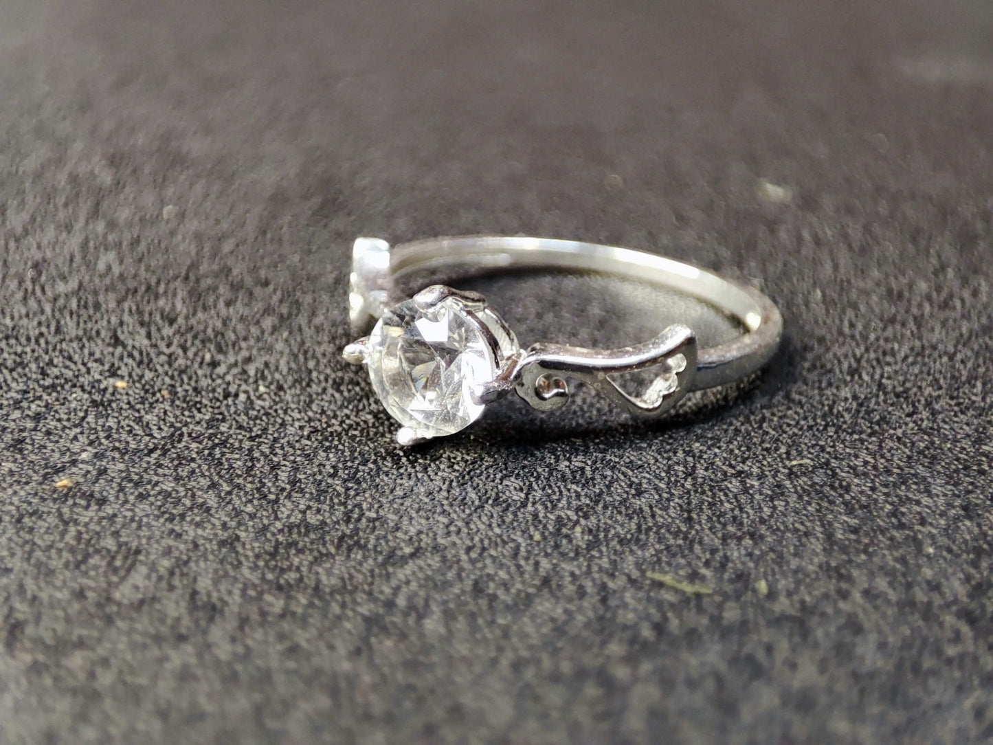 Sterling Silver White Topaz Solitaire Ring: Natural, Untreated & Ethically Sourced