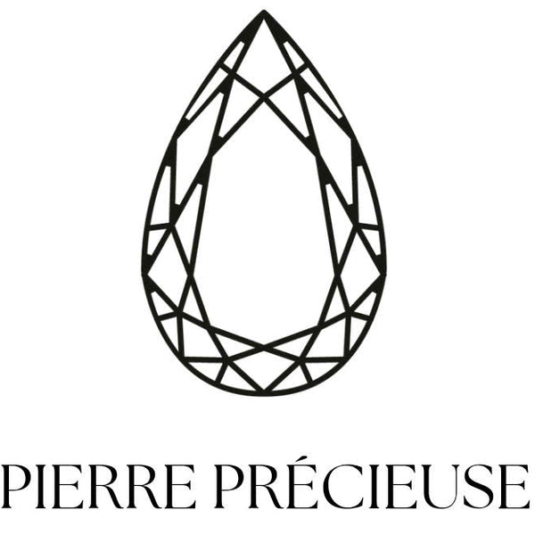 Logo of Pierre Precieuse with a stylized diamond shape on a white background